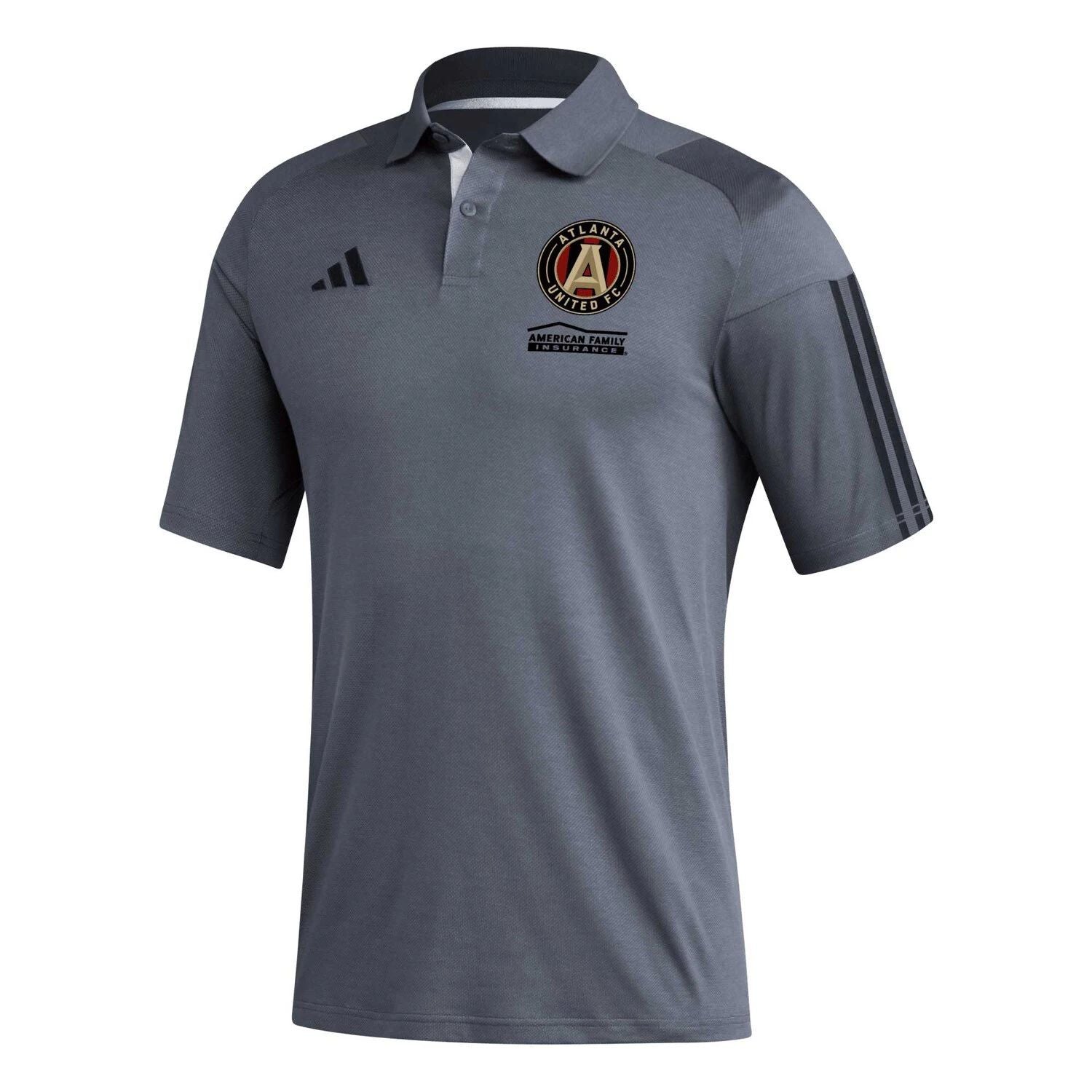 adidas Atlanta United FC 2023 Men's Gray Training Polo