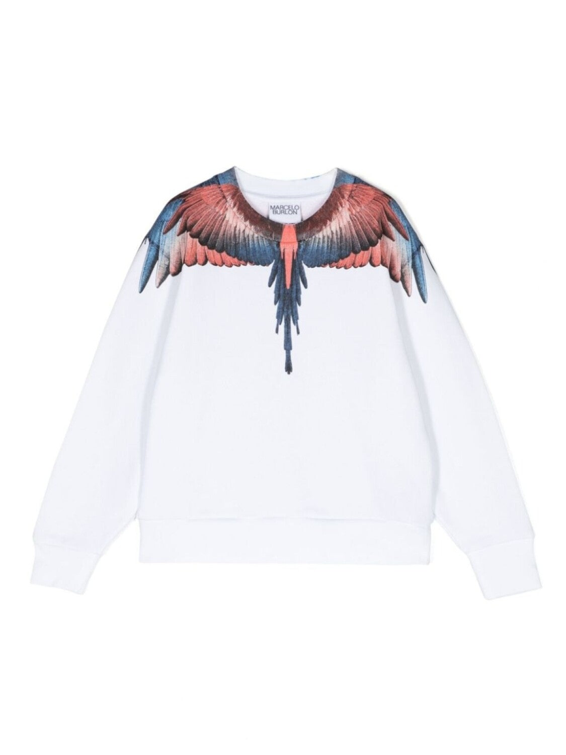 Marcelo Burlon County Of Milan Wings Print Sweatshirt White