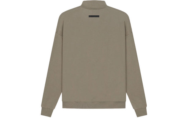 سويت شيرت من Fear of God Essentials SS21، بياقة دائرية، لون بني