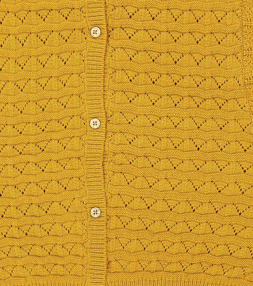 Amy vest in cotton blend C'era una volta, yellow