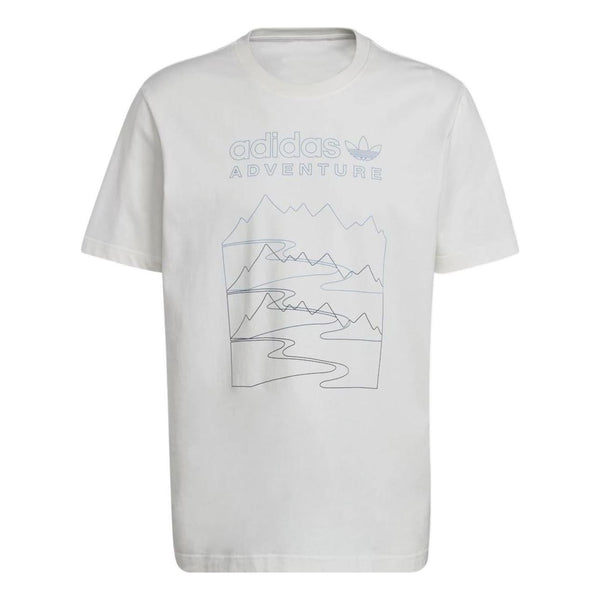 Adidas Adventure Mountain Front T-Shirt 'White', White