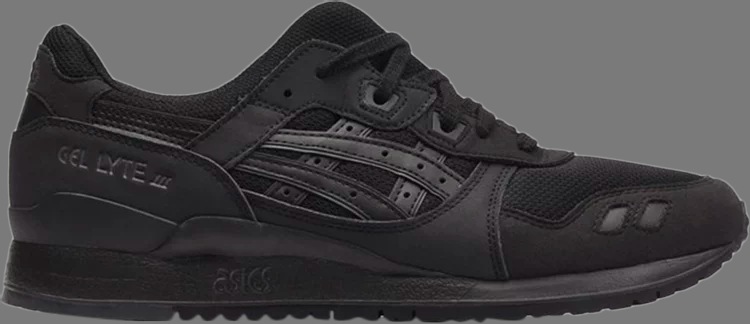 Asics gel lyte 3 'triple black' sneakers, black