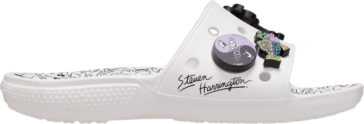 Steven Harrington x Classic Slide Quickstrike Sandals - White Black