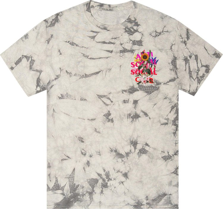 Anti Social Social Club Bouquet For The Old Days Tie Dye Tee 'Black', cream