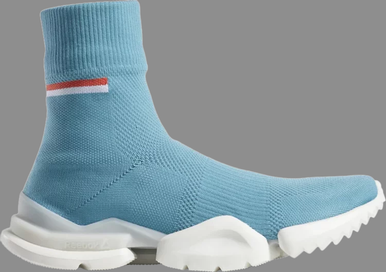 حذاء رياضي Tech sock run 'mist' من Reebok باللون الأزرق