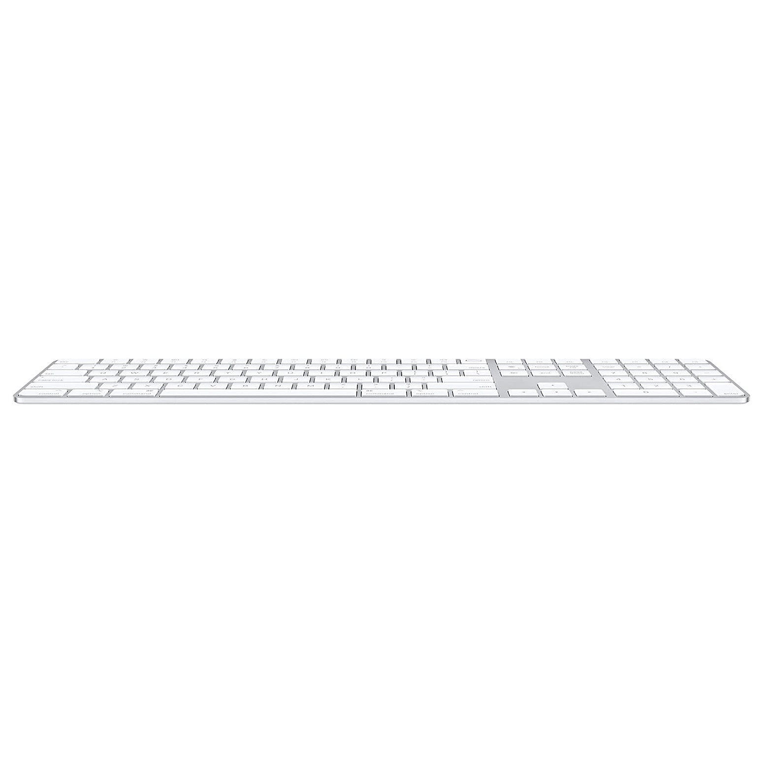 Keyboard wireless Apple Magic Keyboard with Touch ID and numeric keypad, International English, white keys