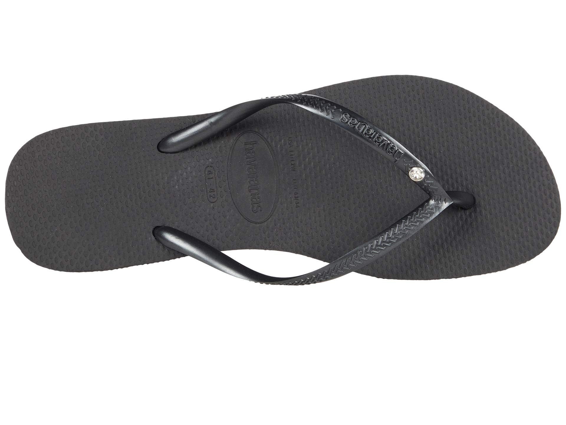 Sandals Havaianas Slim Crystal SW II Flip Flop Sandal, black