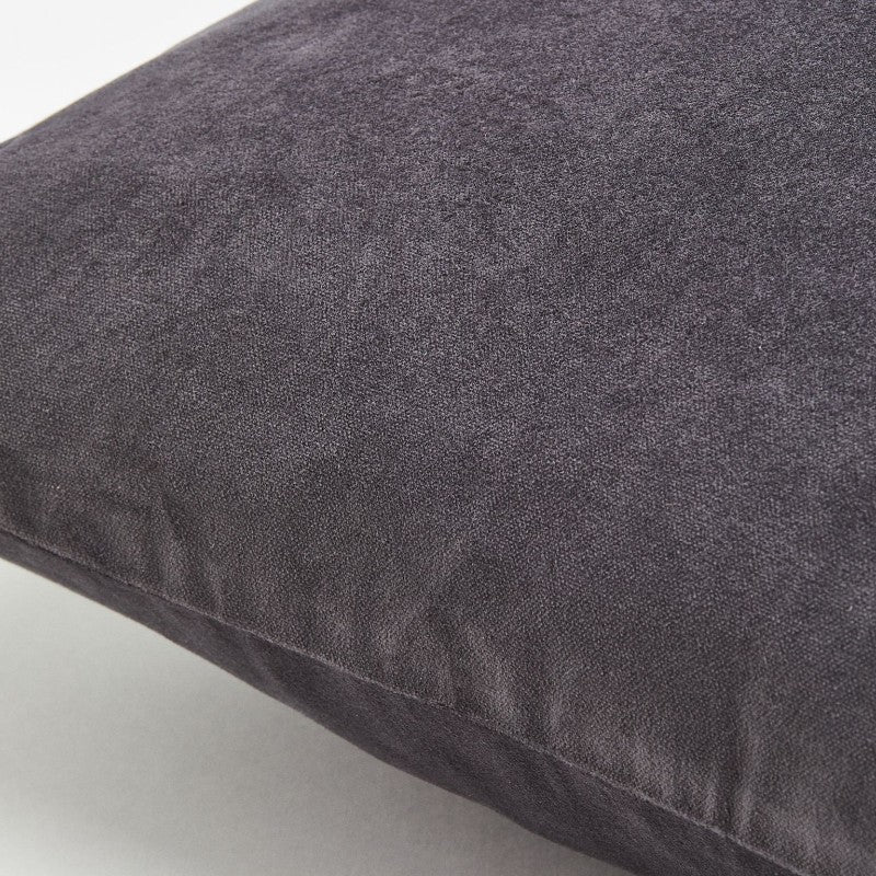 H&M Home Cotton Velvet throw pillow cover, dark gray