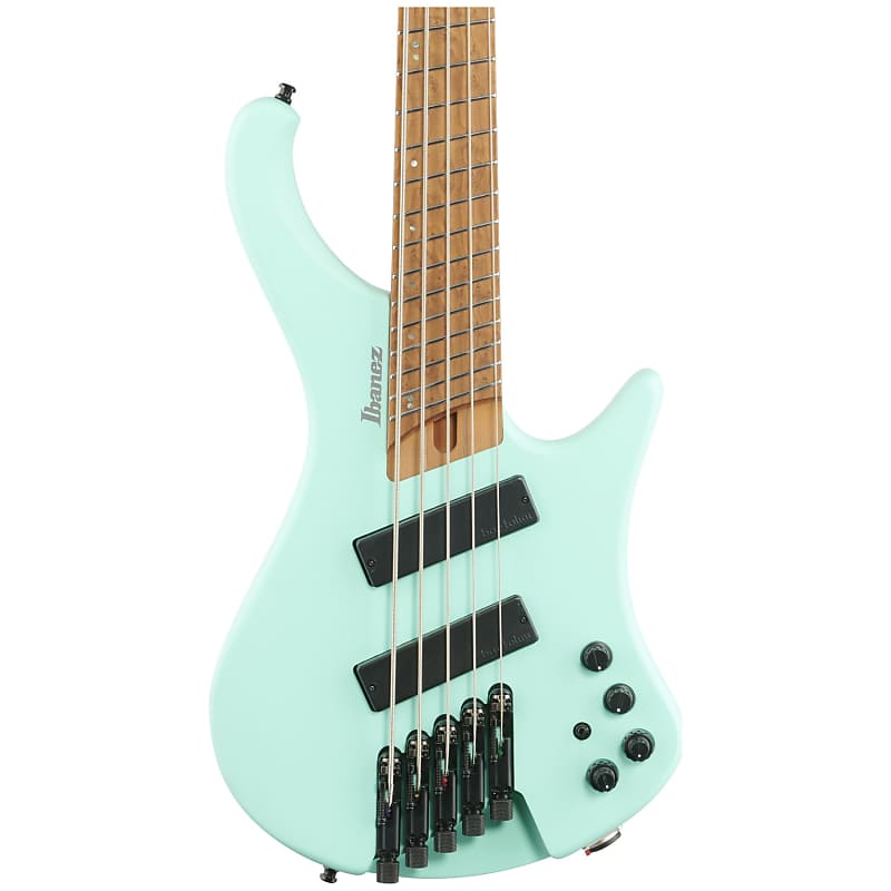 Ibanez EHB1005MS Headless 5-String Multi-Scale Bass Guitar green matte sea foam