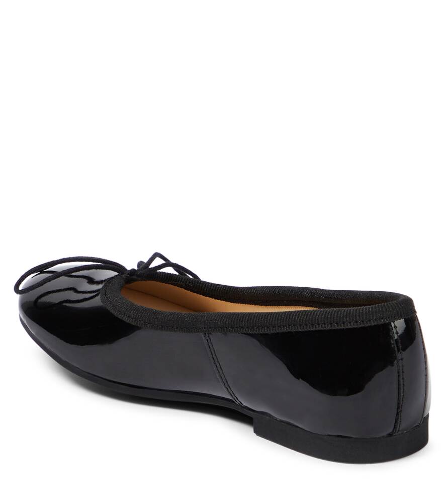 Dory Bal Pom d'Api patent leather ballet flats, black