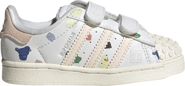 Adidas LEGO x Superstar CF I sneakers, white