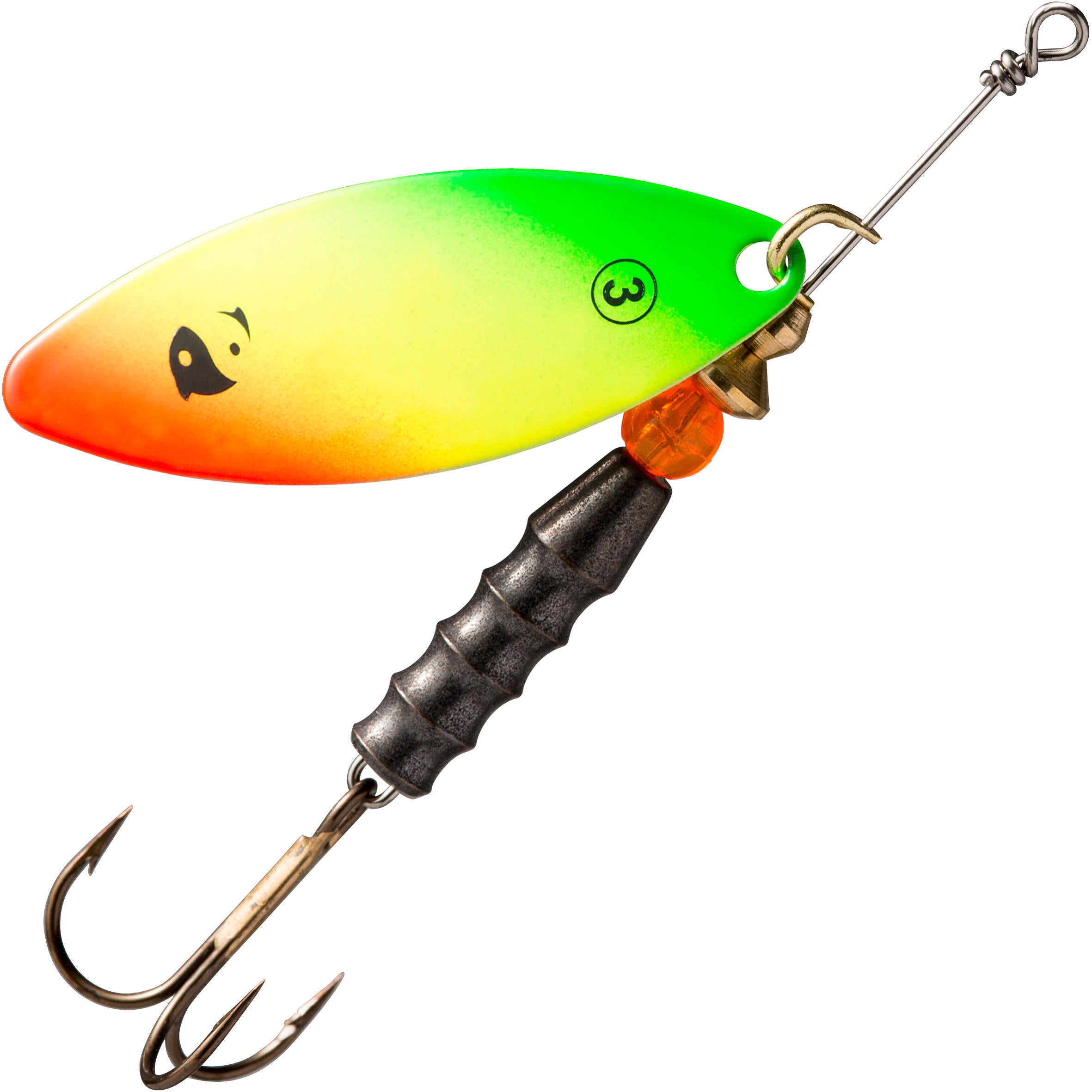 Taro spinner #3 Rasta Predator Fishing CAPERLAN, green/red/yellow