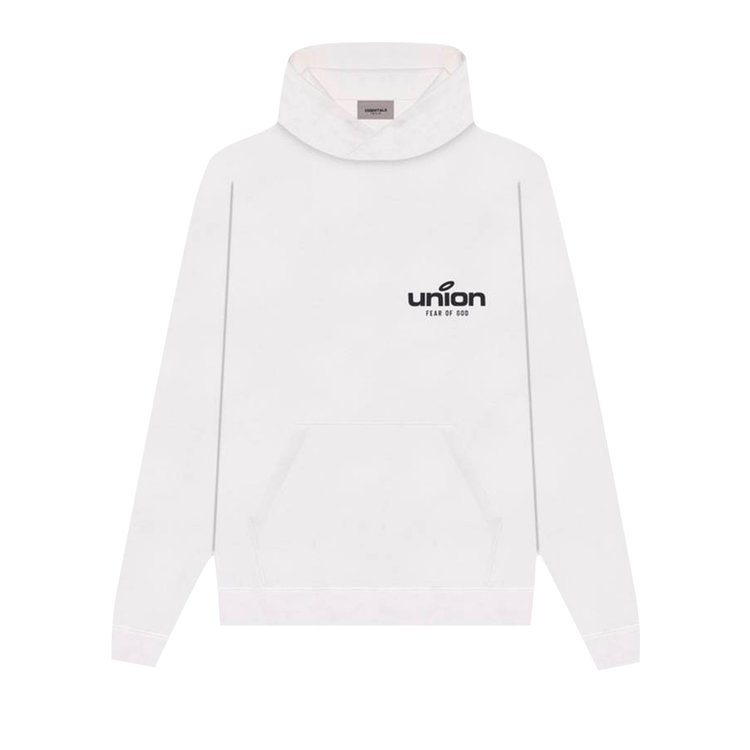 Fear of God Essentials x Union Vintage Hoodie 'White', white