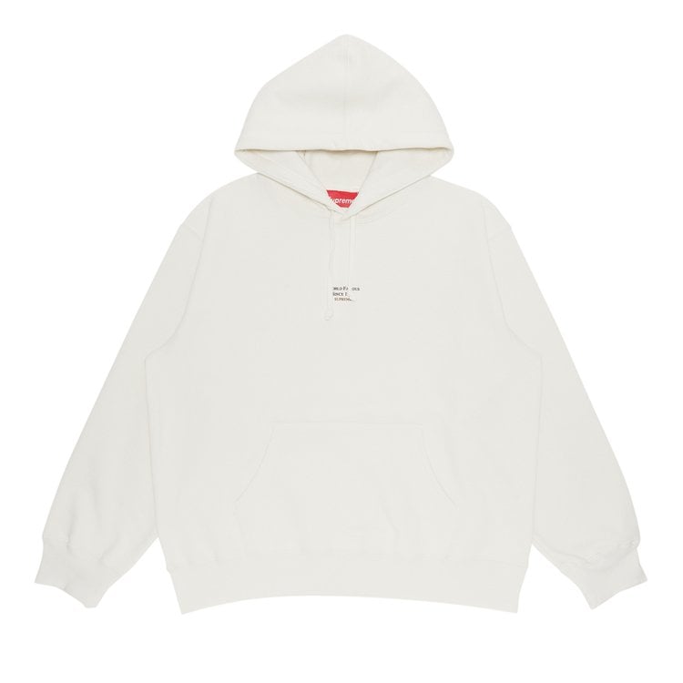 سويت شيرت Supreme World Famous Micro Hooded Sweater "أبيض"، أبيض