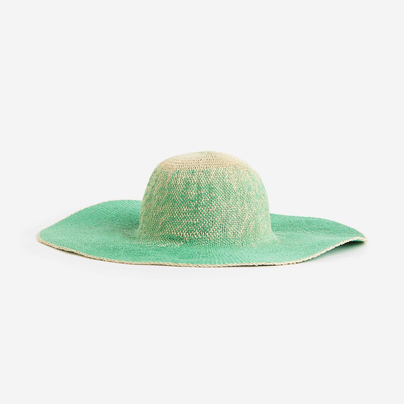 Straw hat H&M Wide Brim, green