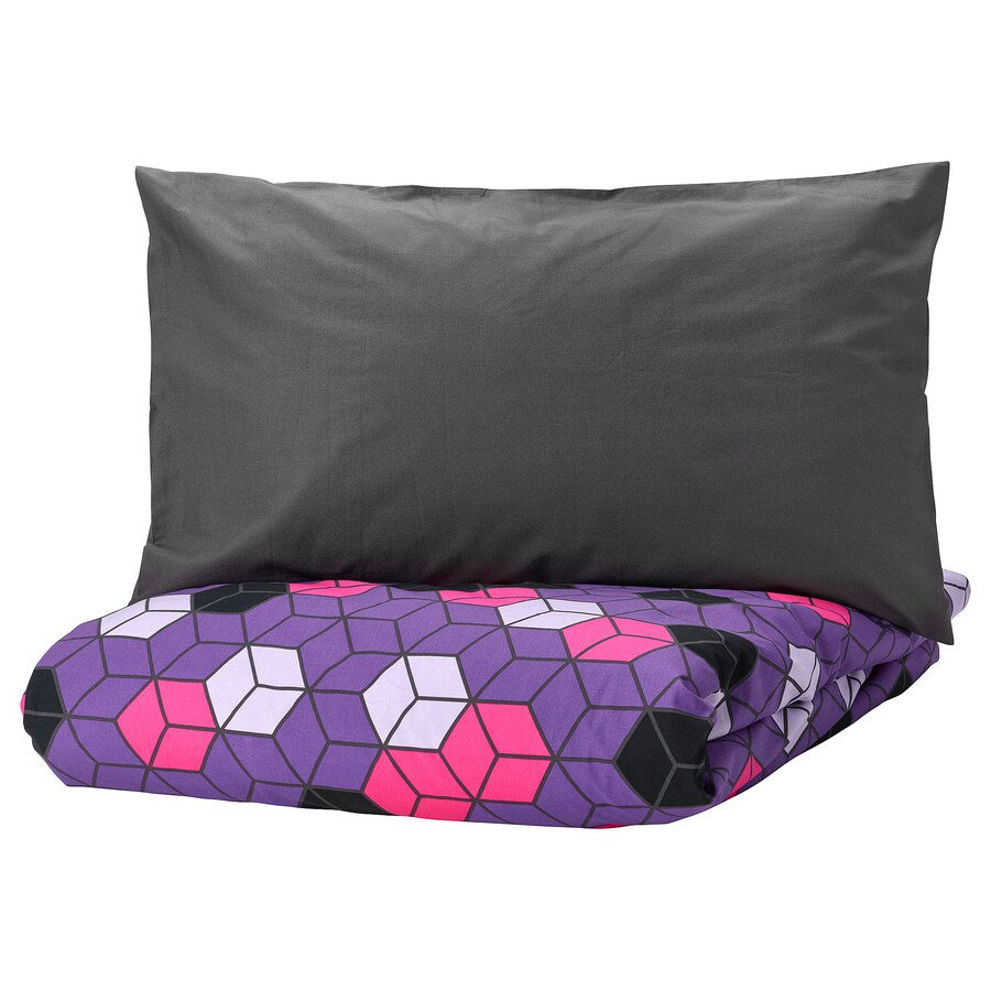 Duvet cover and pillowcase set Ikea Blaskata, 2 pieces, multicolor, 150x200/50x80 cm