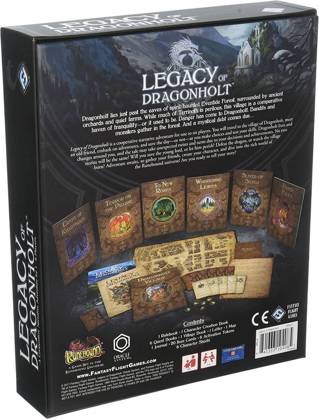 لعبة لوحية Fantasy Flight Games Legacy Of Dragonholt