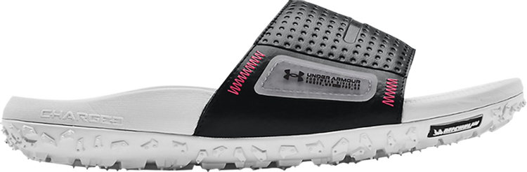 Sandals Under Armor FT Sway Slide White Black, white