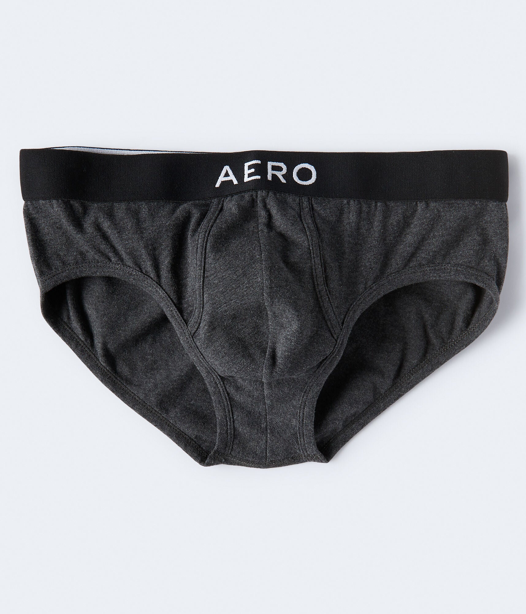 Classic knit briefs with plain Aeropostale logo, gray