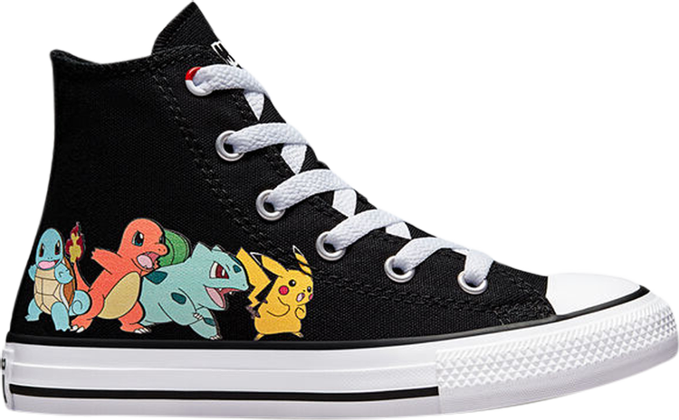 Converse Pokemon x Chuck Taylor All Star High PS First Partners Sneakers, black