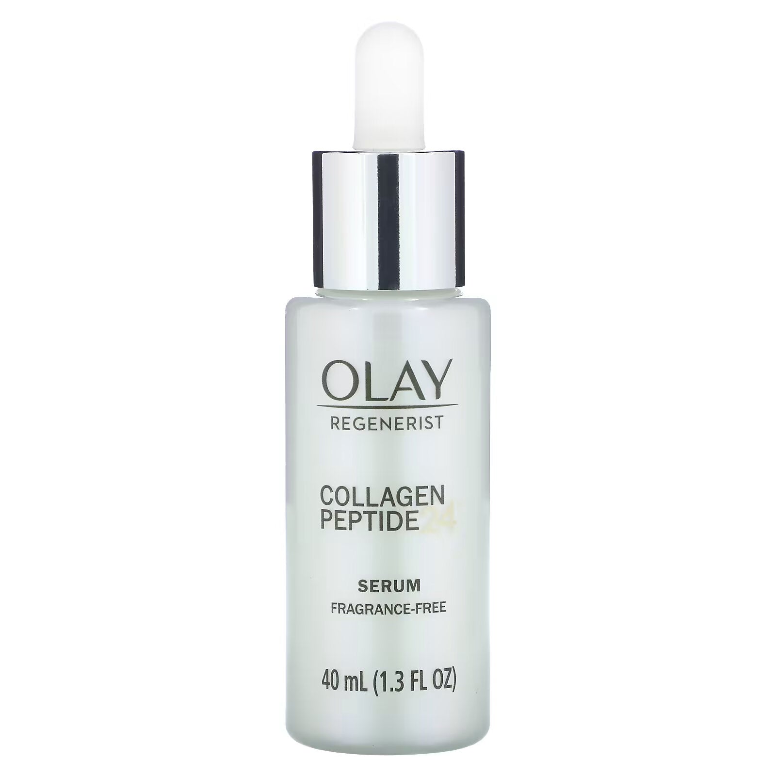 Olay, Regenerist, Collagen 24 Peptide, Serum, Fragrance Free, 1.3 fl oz (40 ml)