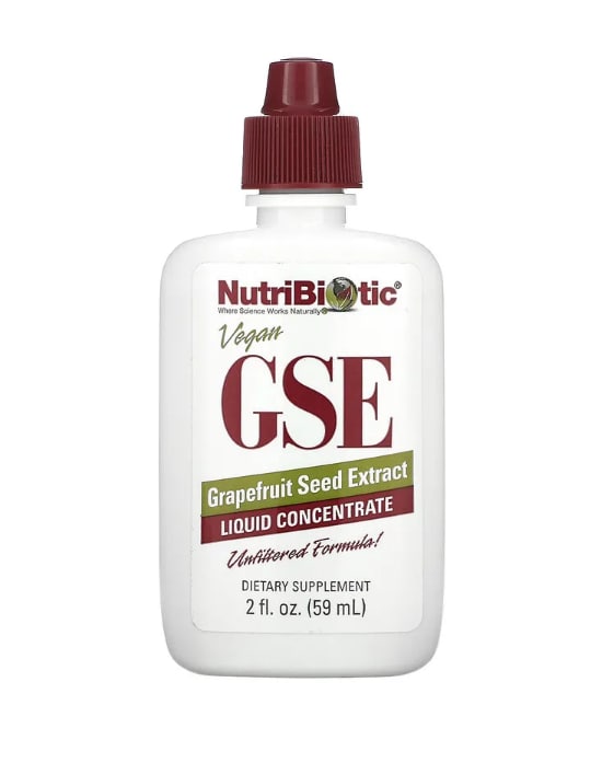 Vegan Grapefruit Seed Extract GSE Liquid Concentrate NutriBiotic, 59 ml