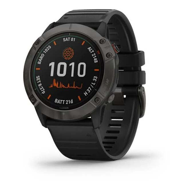 Smartwatch Garmin Fenix 6 Pro, black with black strap