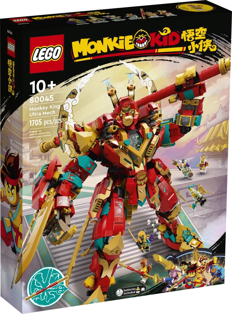 Lego Monkie Kid Monkey King Ultra Robot 80045, 1705 pieces