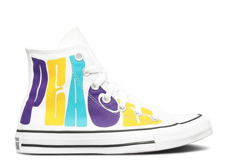 Converse CHUCK TAYLOR ALL STAR HIGH 'PEACE POWERED' sneakers, white