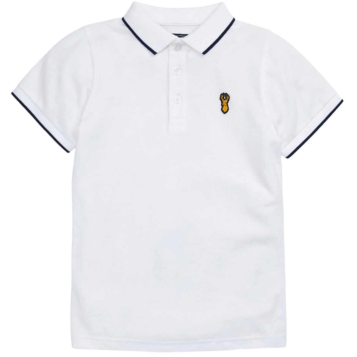 Next Short Sleeve Polo, white