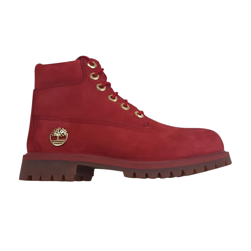 حذاء Timberland Premium Junior مقاس 6 بوصات، أحمر