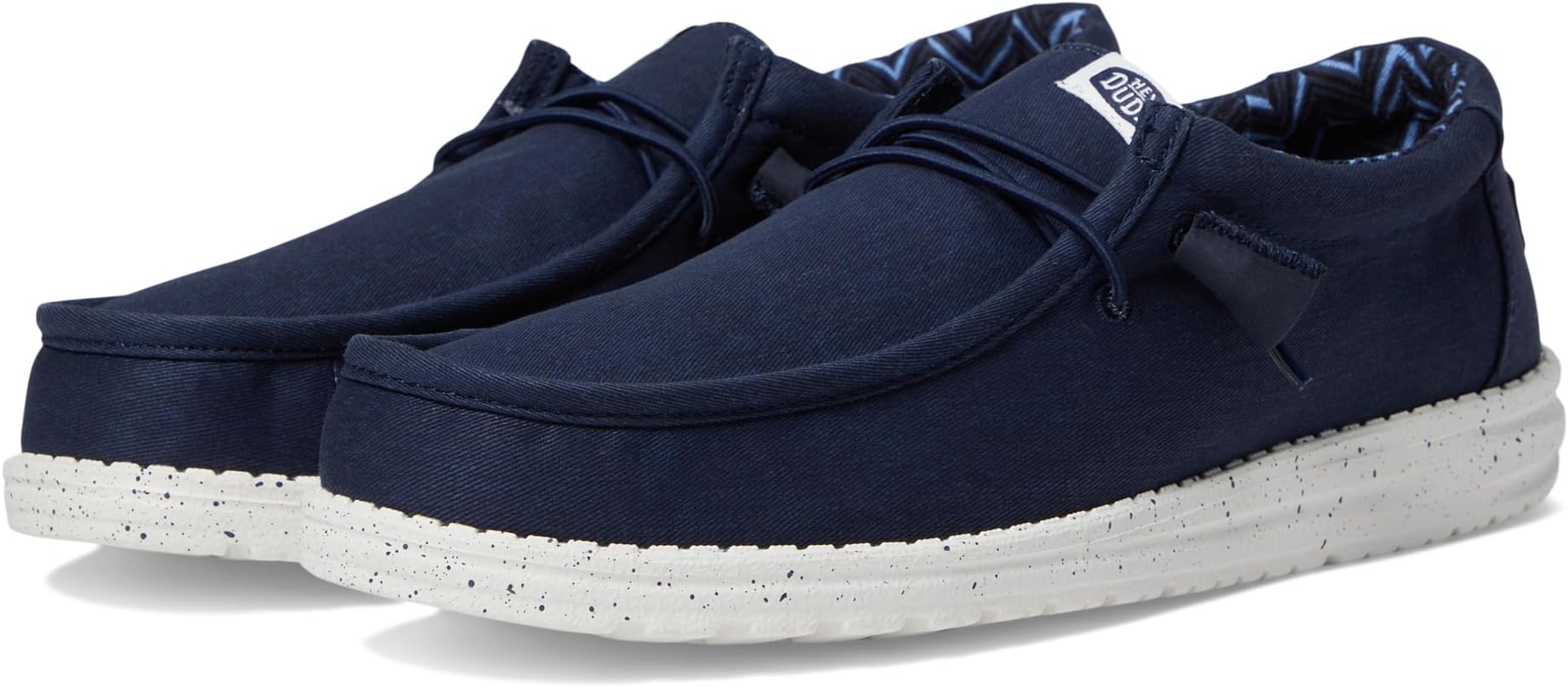 Wally Canvas Hey Dude Loafers, navy