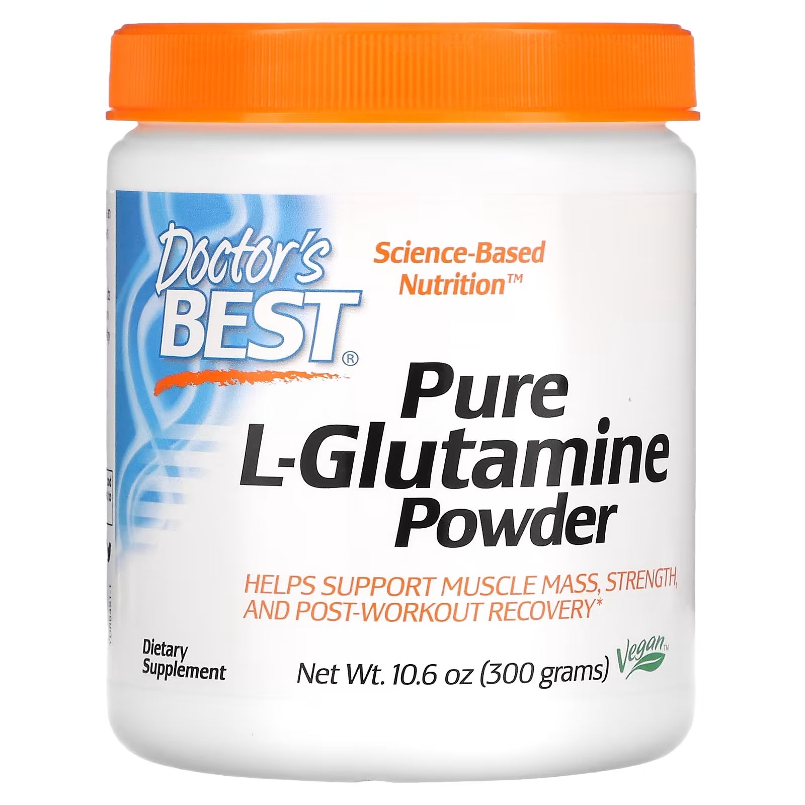 Doctor's Best Pure L-Glutamine Powder, 300 g