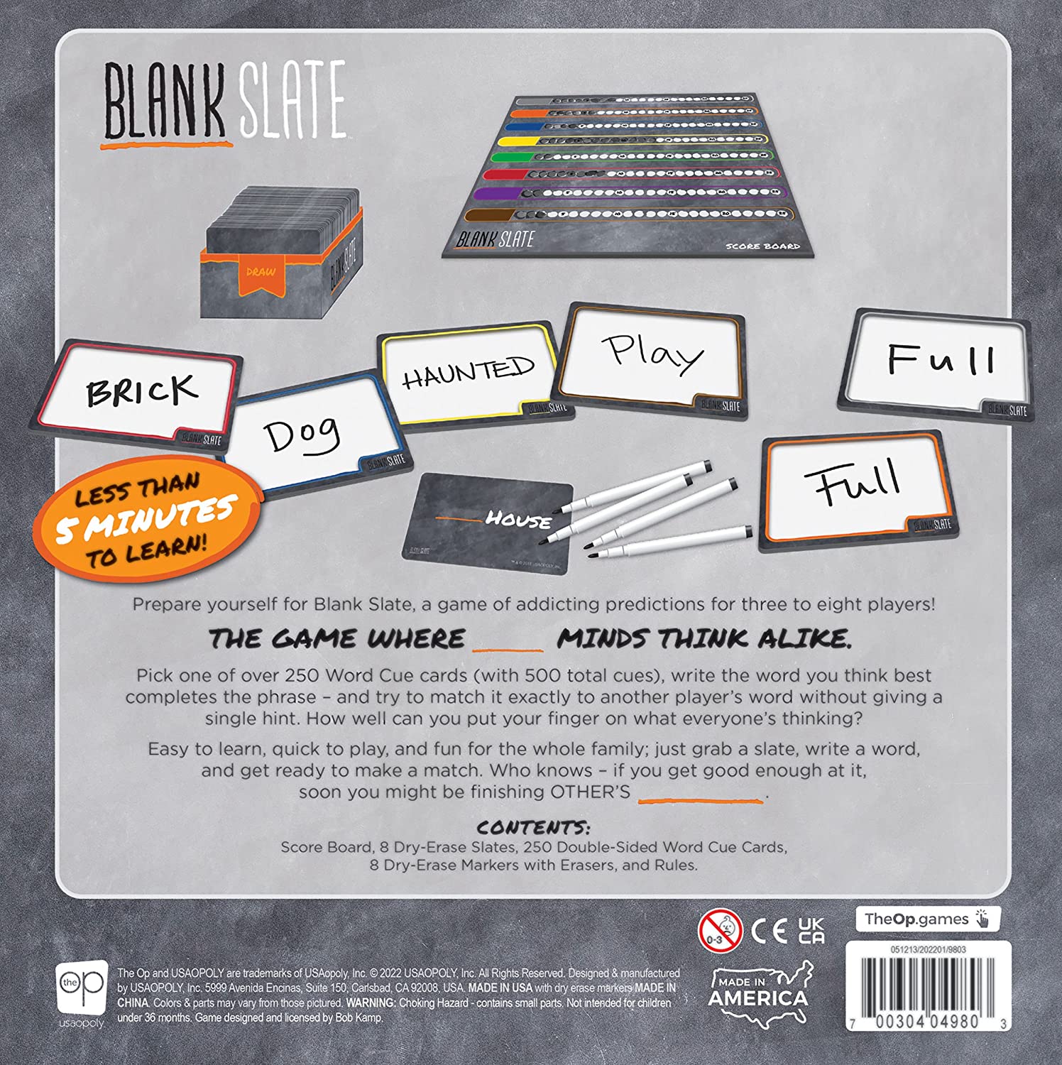 Board game Usaopoly Blank Slate: The Game Where Great Minds Think Alike