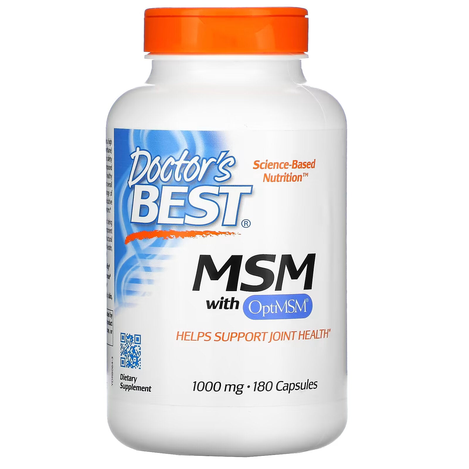 Doctor's Best MSM with OptiMSM 1000 mg, 180 capsules