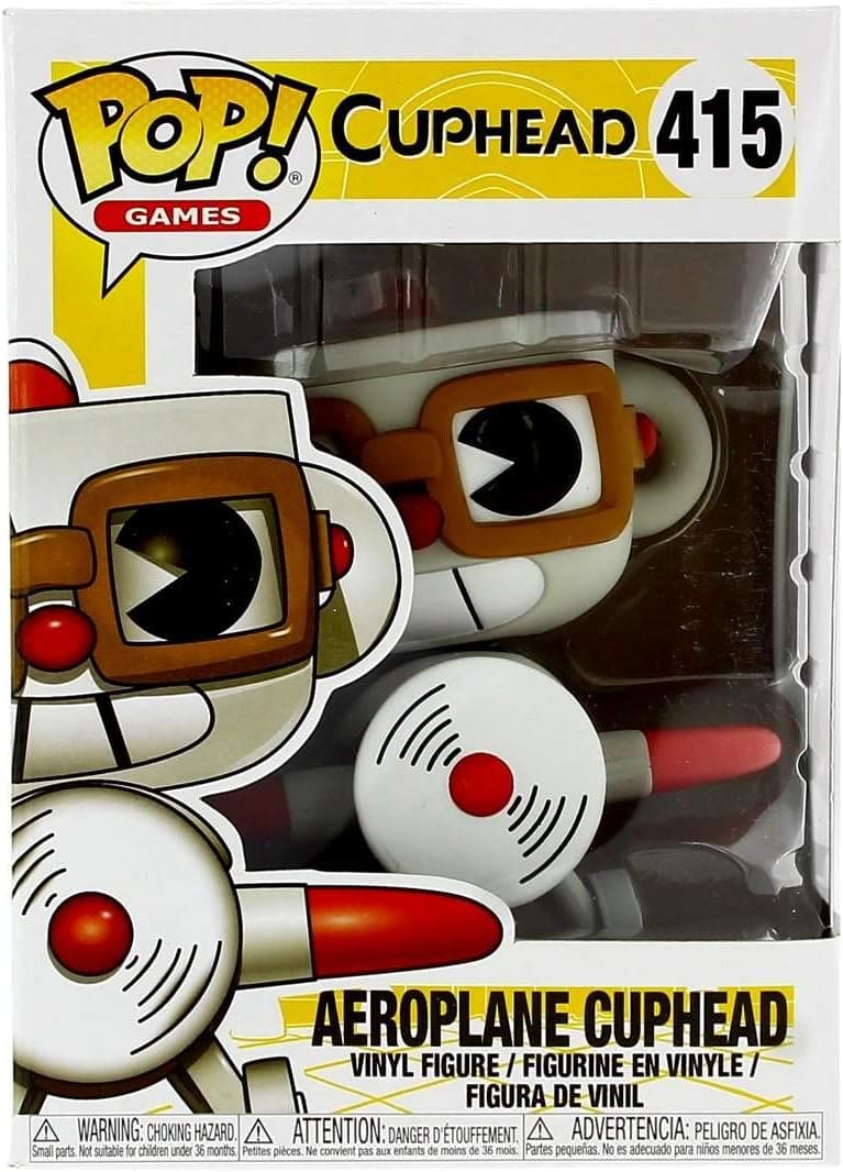 Collectible Funko Pop! Games: Cuphead - Cuphead in Airplane