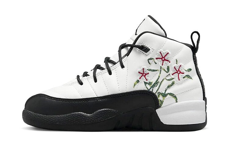 Kids Air Jordan 12 Retro Ps 'Floral' Sneakers, White