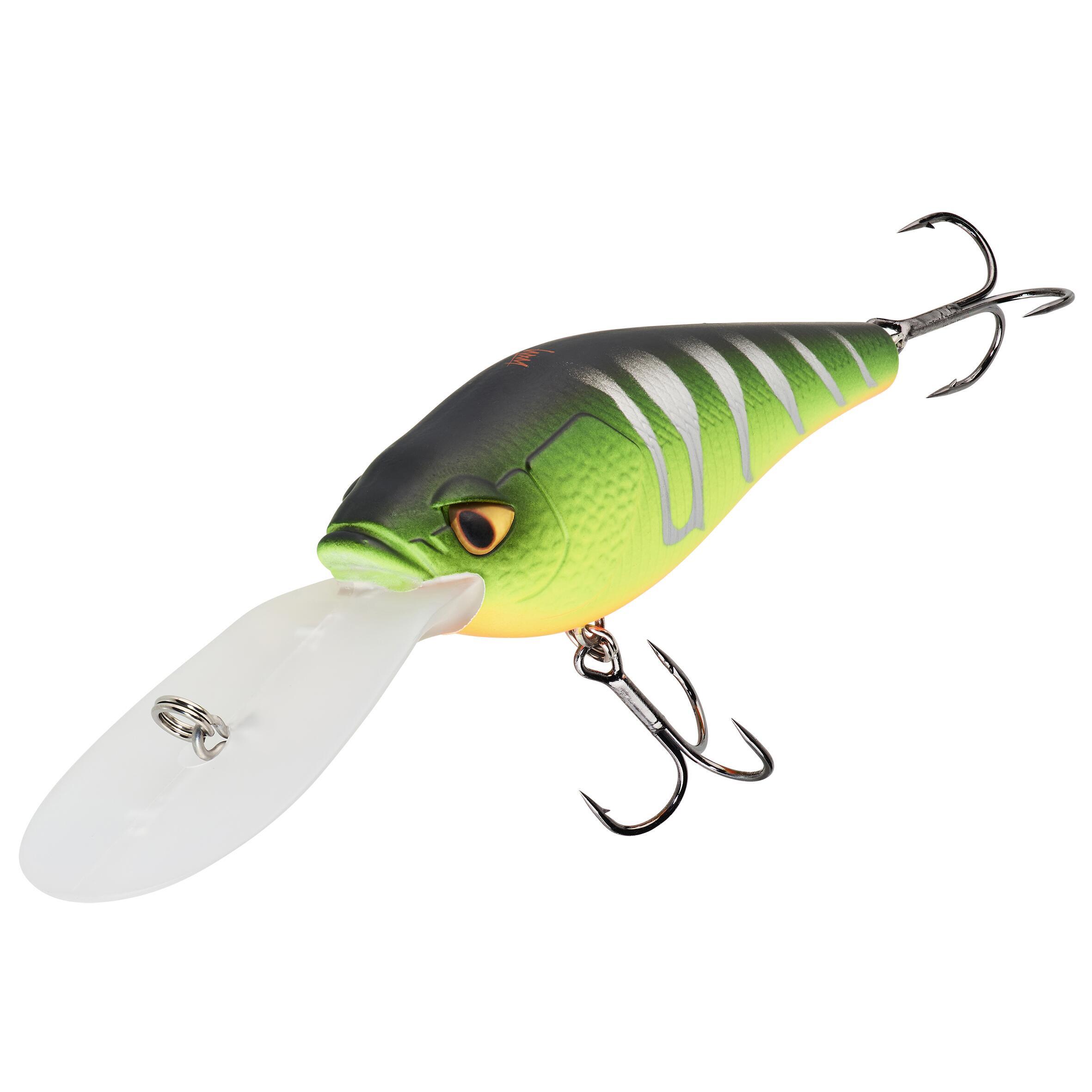 Wobbler Deep Crankbait WXM CRKDD 80F Firetiger CAPERLAN light grey/neon dark green/neon blood orange