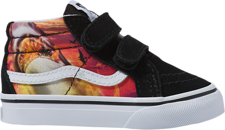 حذاء رياضي Vans Sk8-Mid Reissue V Toddler Shark Sunset باللون الأسود