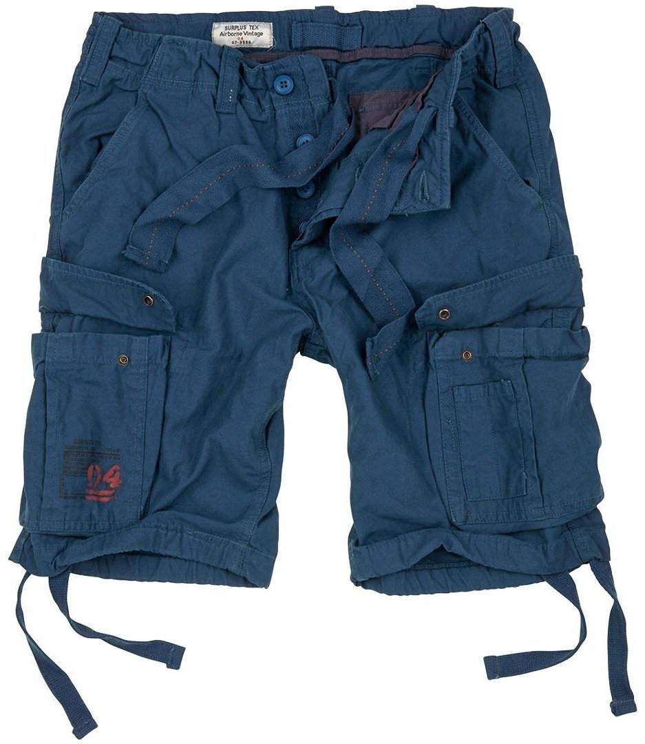 Surplus Airborne Vintage Motocross Shorts, Navy Blue