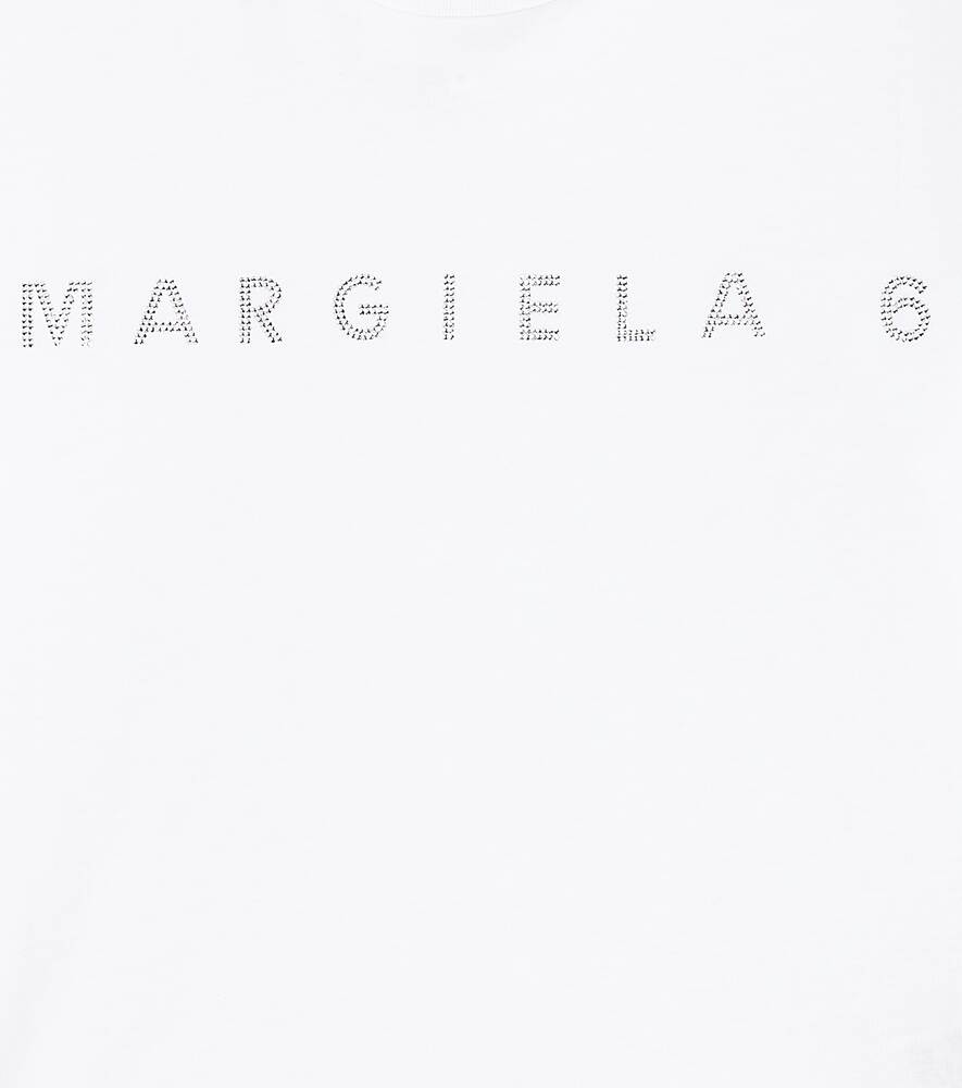 تي شيرت قطني MM6 Maison Margiela، أبيض