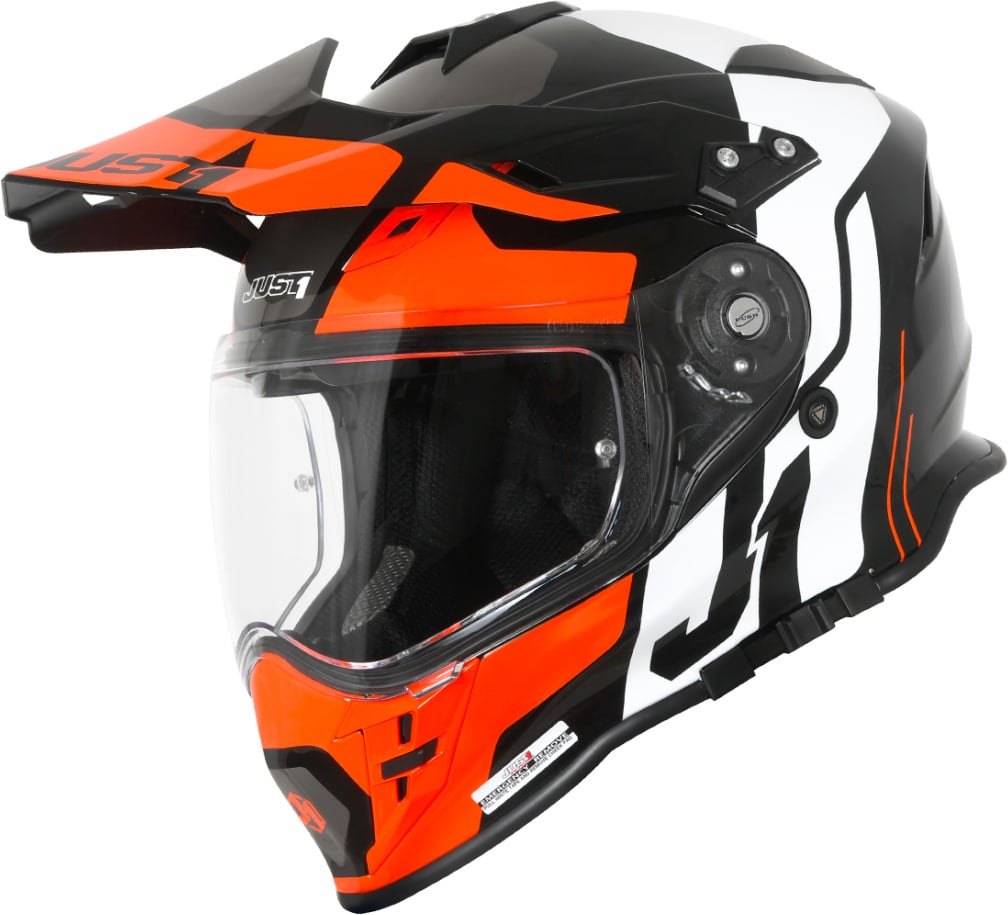 Just1 J34 Pro Tour Motocross helmet, black-orange