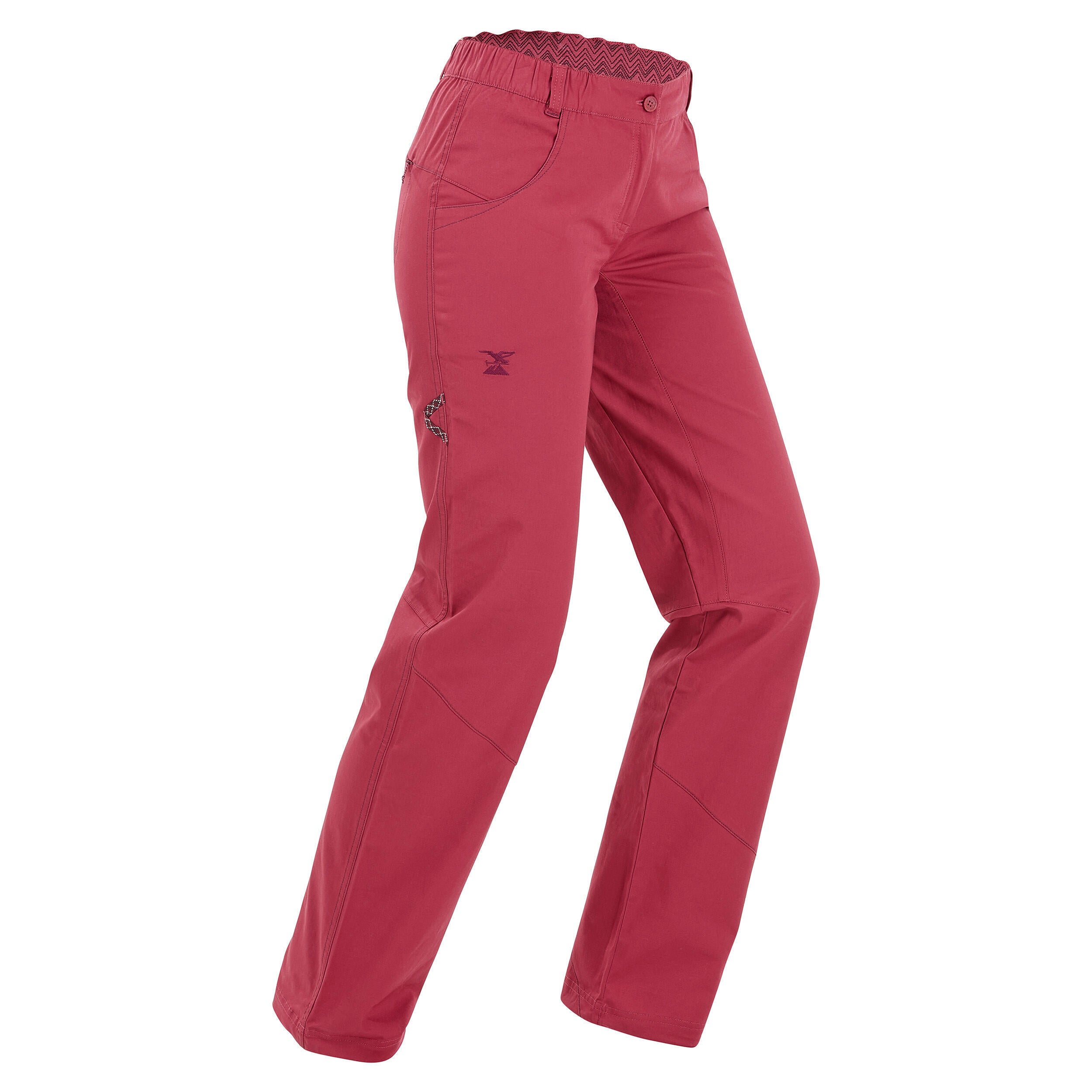 Vertika Simond women's climbing trousers, burgundy