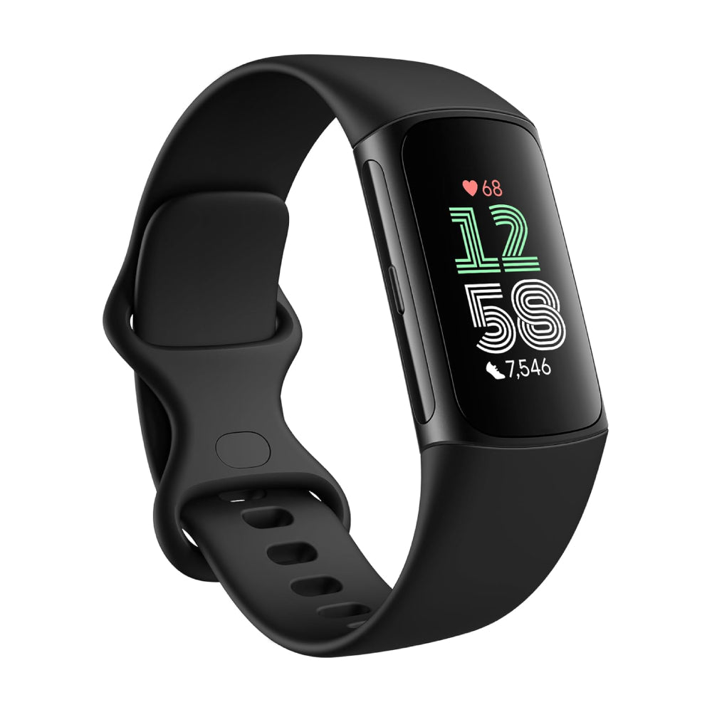 جهاز تتبع اللياقة البدنية Fitbit Charge 6 GA05195-WW، أسود/أوبسيديان