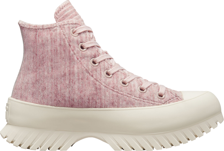 Converse Chuck Taylor All Star Lugged 2.0 High Striped Knit Sneakers - Stone Mauve, Pink