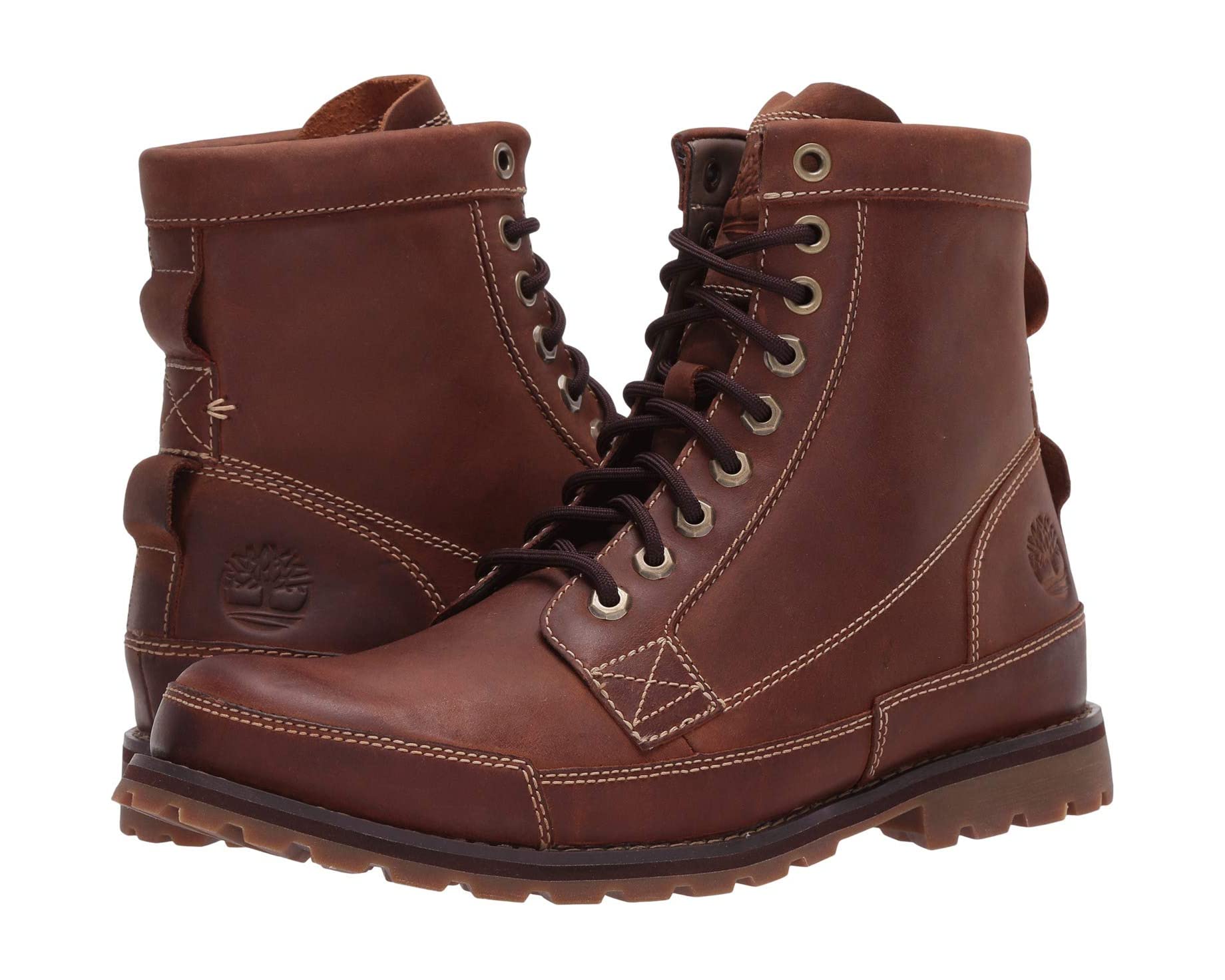 حذاء Earthkeepers Rugged Original Leather مقاس 6 بوصات من Timberland، بني