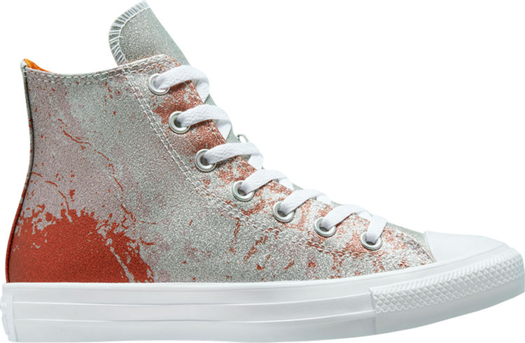 Converse Wmns Chuck Taylor All Star High Hybrid Shine - Gradient Fire Pit, Orange