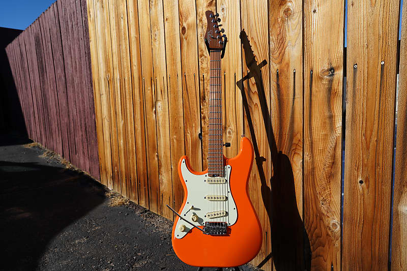 Schecter DIAMOND SERIES Nick Johnston Traditional - Atomic Orange Left Handed 6-String Electric Guitar (2023)