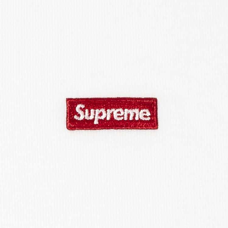 تي شيرت Supreme Small Box بأكمام طويلة "أبيض"، أبيض