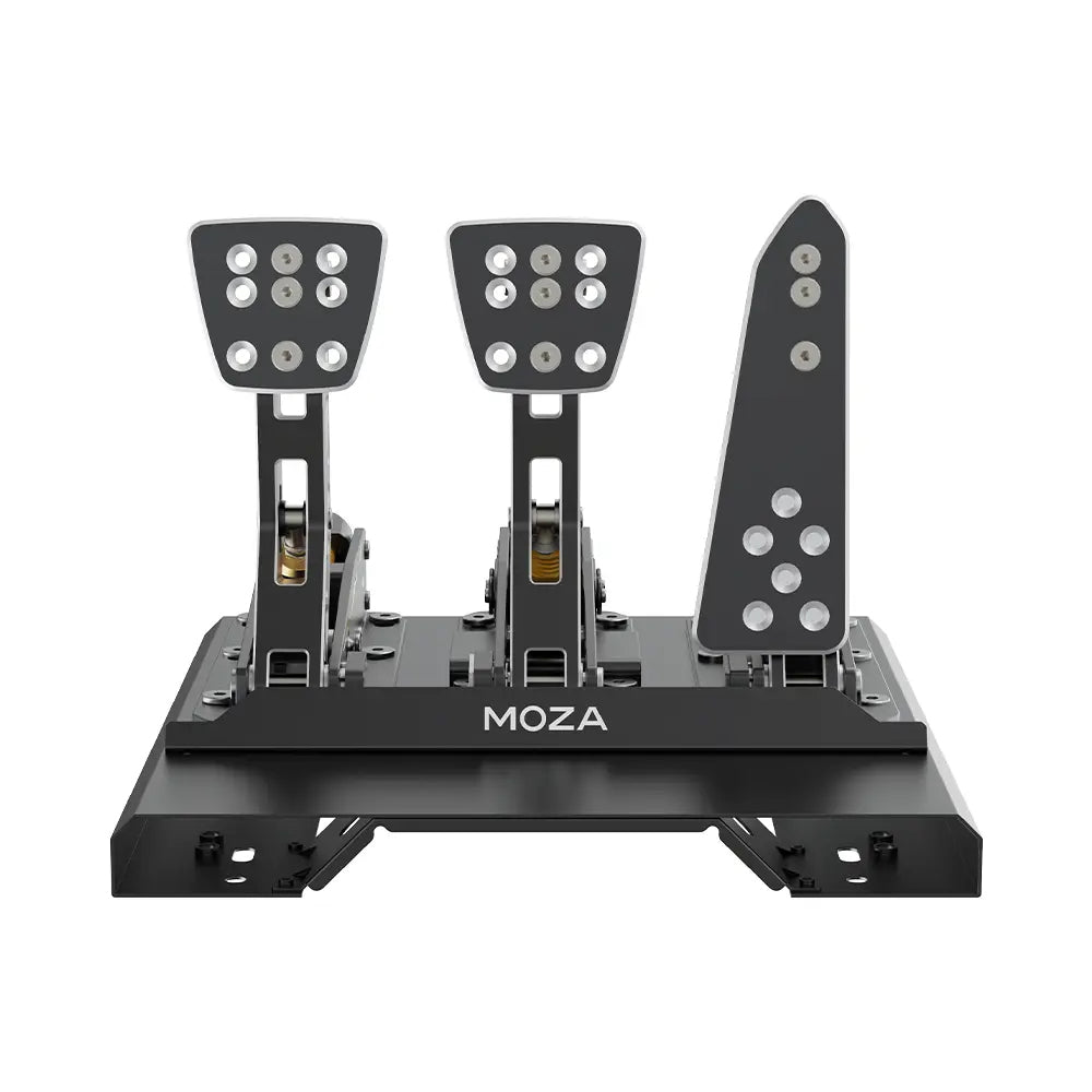 Moza R12 steering wheel, steering wheel base + KS steering wheel + 3 CRP pedals, black